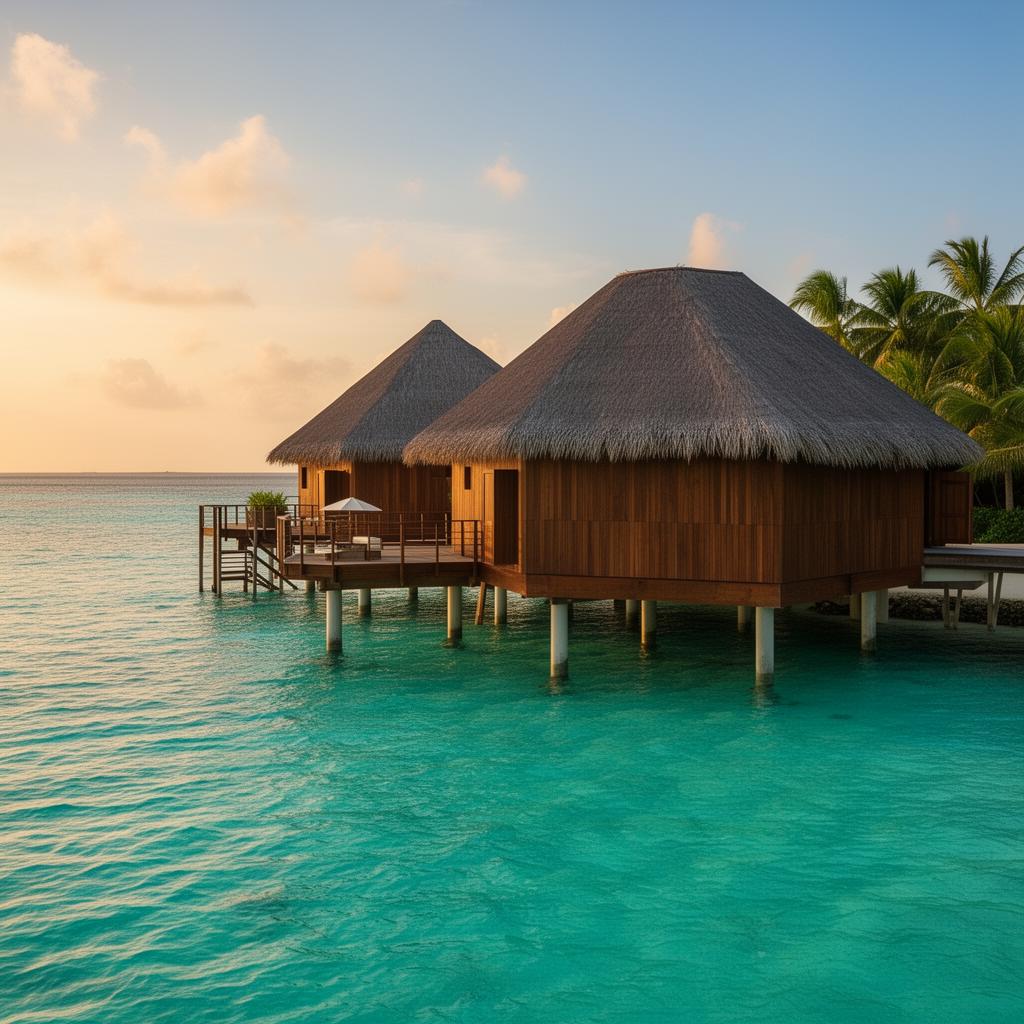 Overwater bungalow in Maldives